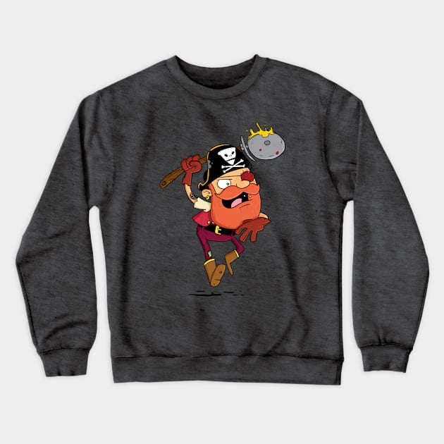 Pizza Pirate - Snack Attack Crewneck Sweatshirt by striffle